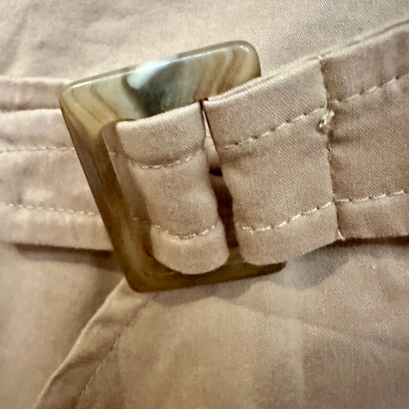 ANN TAYLOR Dress Adult Size 10 Camal Color Sleeveless Collar w/Pockets Womens - Picture 2 of 10